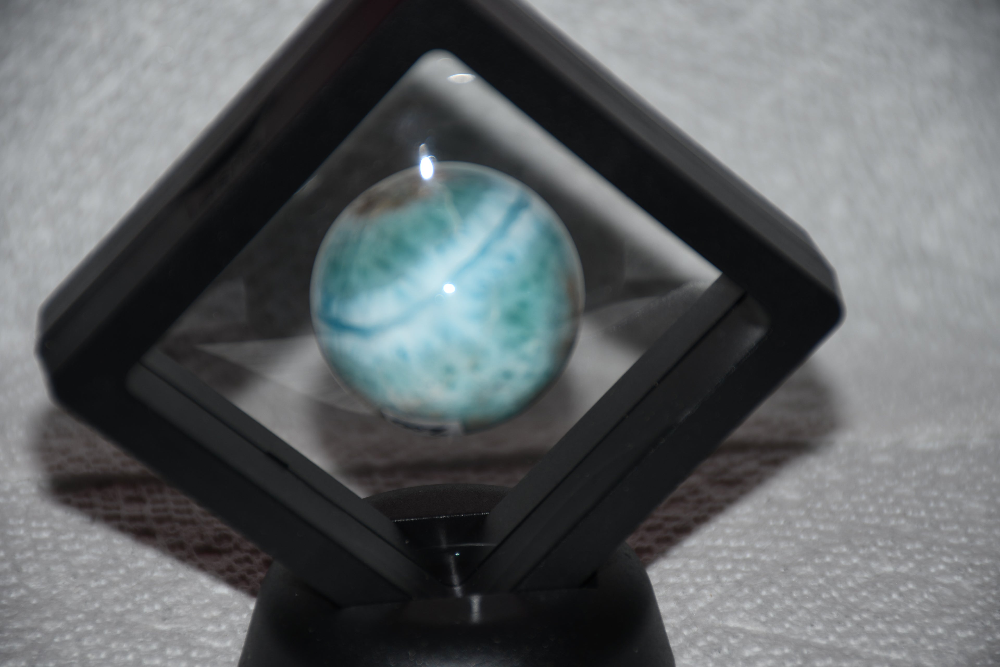 🌊✨ Larimar Sphere – Ocean Calm • Peace • Divine Feminine Energy ✨🌊