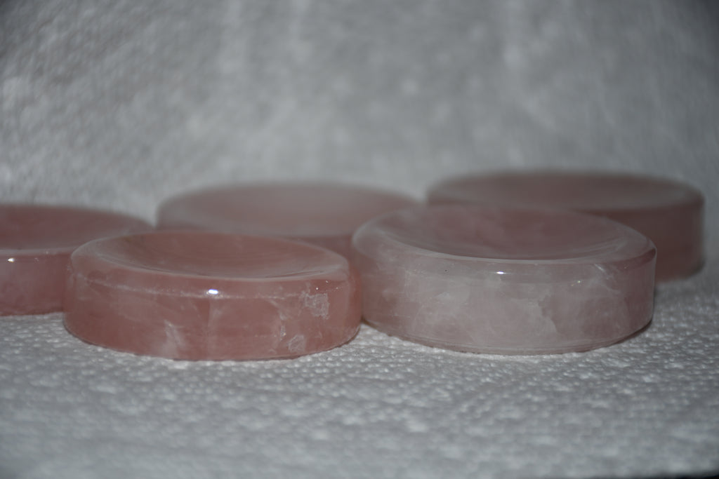 ✨ Rose Quartz Sphere Holder / Crystal Tray ✨