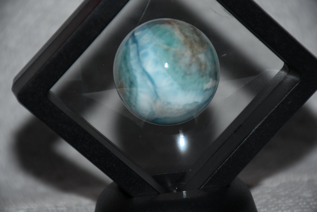 🌊✨ Larimar Sphere – Ocean Calm • Peace • Divine Feminine Energy ✨🌊