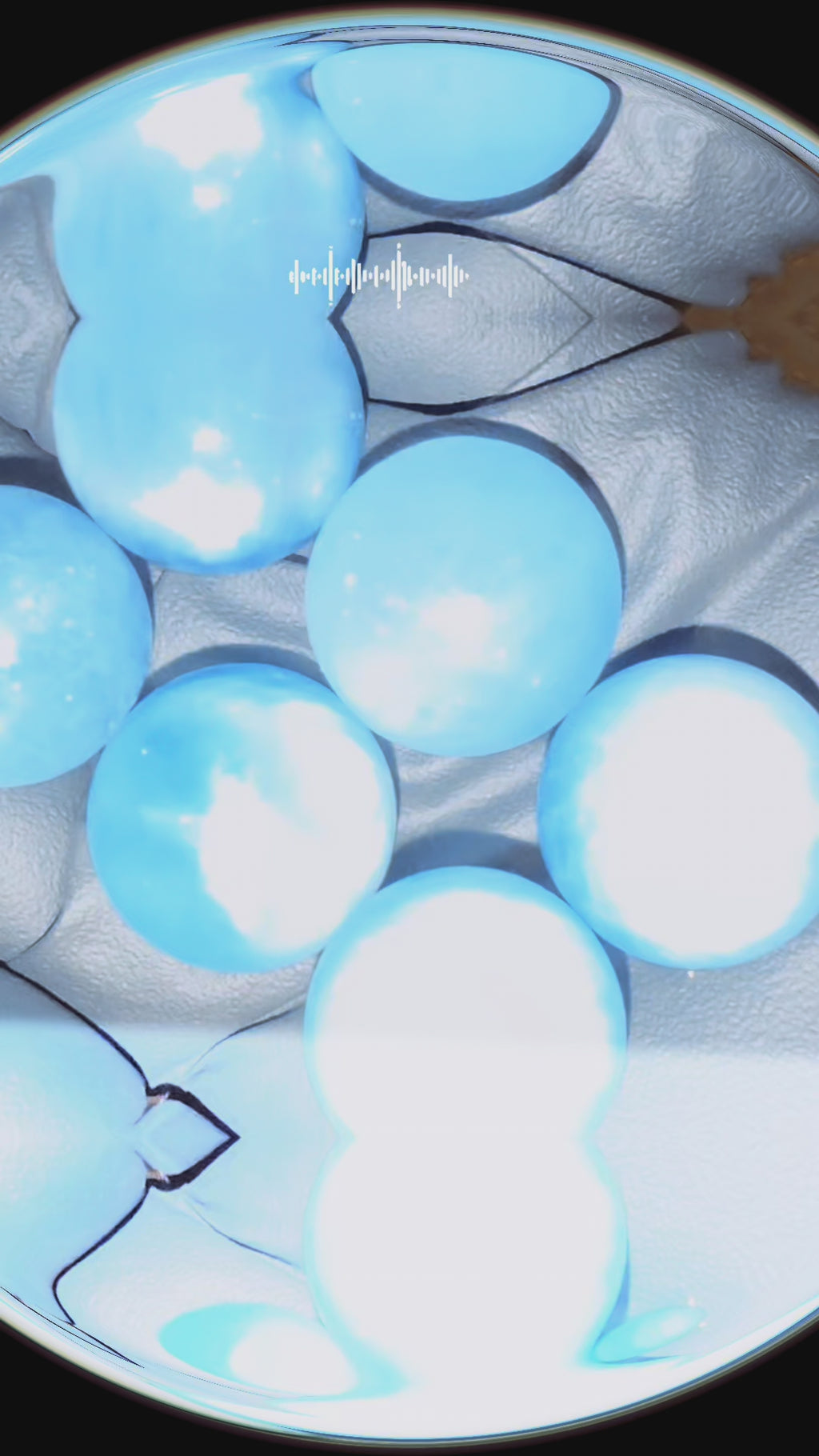 Mini Aquamarine spheres